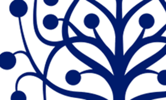 Il logo della fondazione Santa Lucia, albero blu con i rami a simulare un percorso neurale, su sfondo bianco.